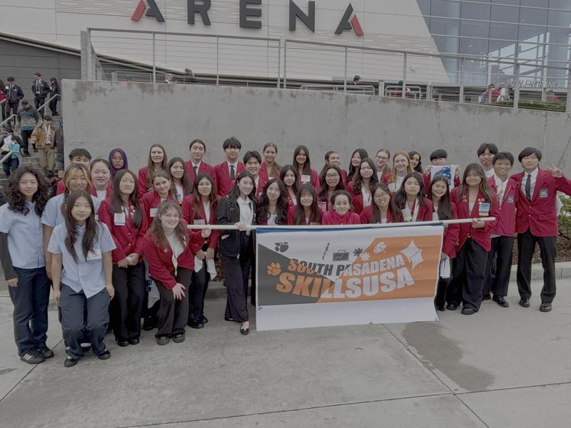 SPHS SkillsUSA students competing at the recent state conference in Ontario, Calif. (Photo Courtesy of SPHS SkillsUSA)