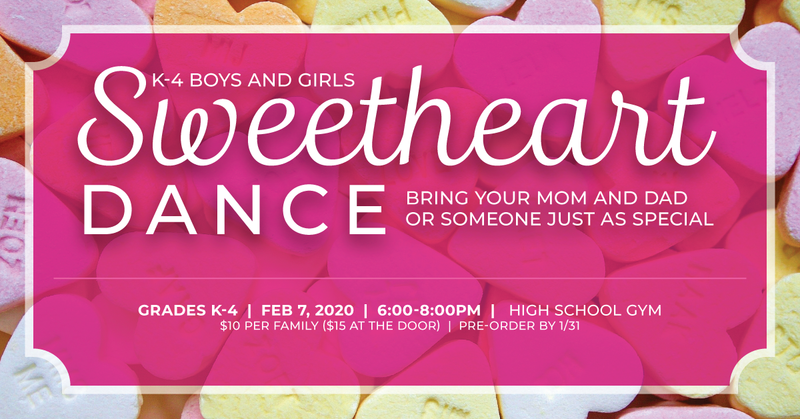 Sweetheart Dance - Friday, February 7th! Featured Photo