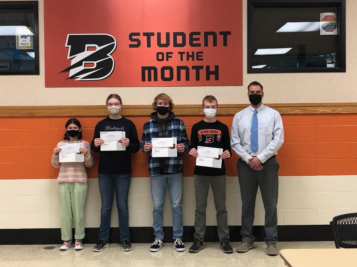 BHS November Student of the Month Byron High School