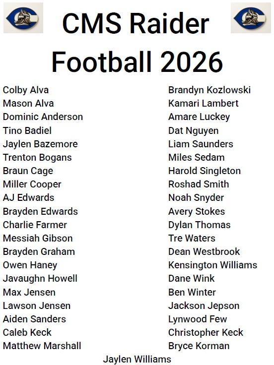 2026 Raiders Football Team