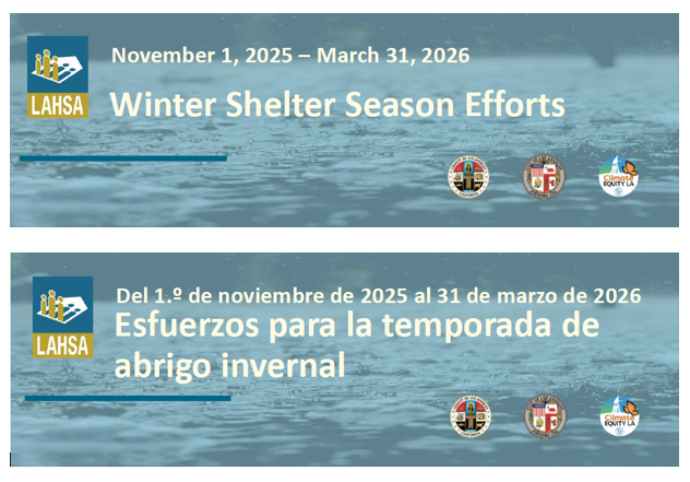 Winter shelter program flyer picture