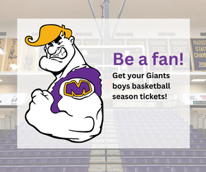 promo graphic - MHS boys basketball season ticket sales
