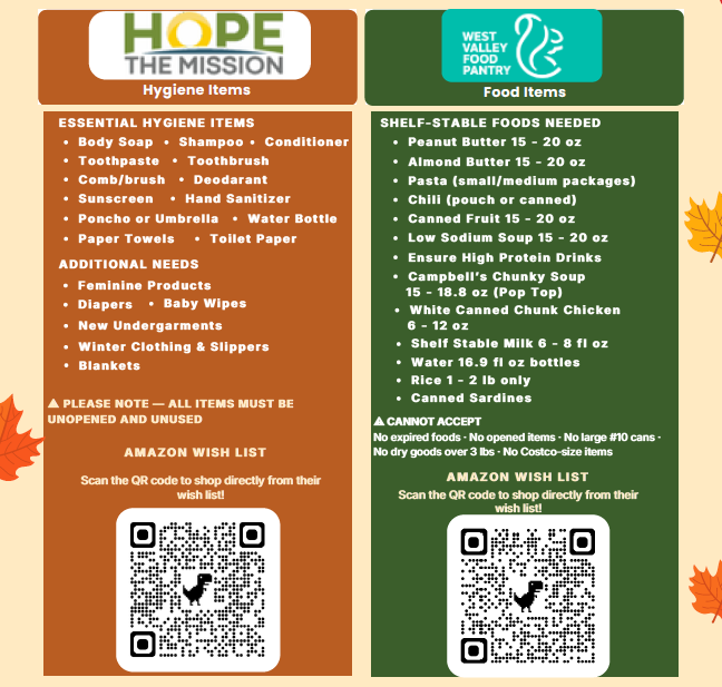 Autumn Donation Drive