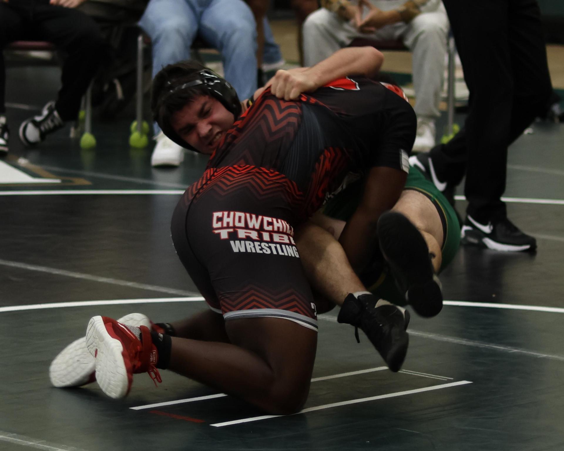 boys wrestling at liberty duals