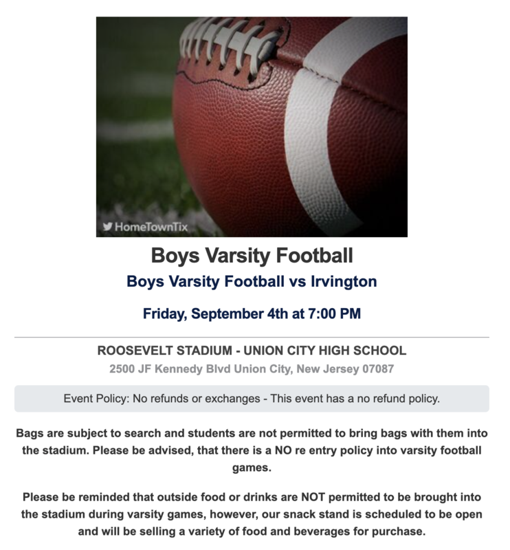 Union City vs. Irvington