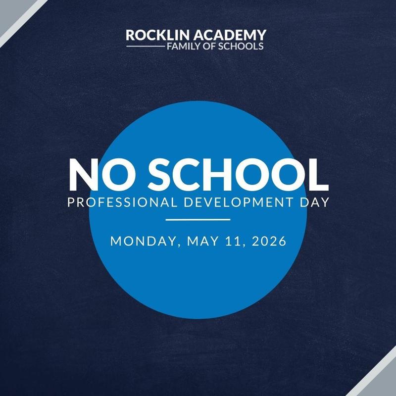 Graphic reading “No School, Professional Development Day, Monday May 11, 2026