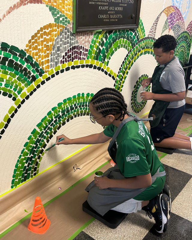 RJB students paint mandolin art