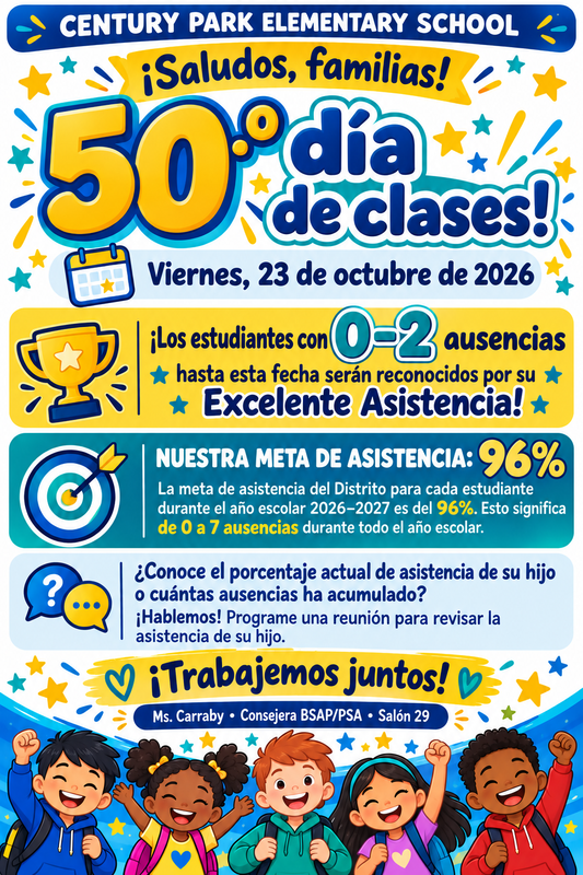 50th Day Flyer - Spanish