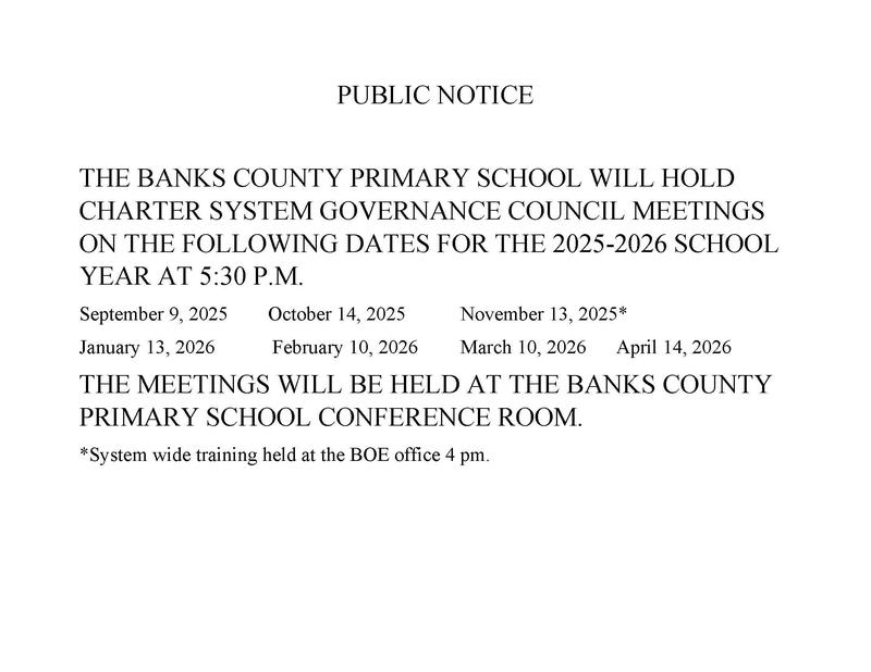 BCPS Gov Dates