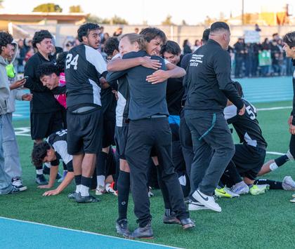 Boys soccer team wins semi-finals game against Oakwood, February 21, 2026