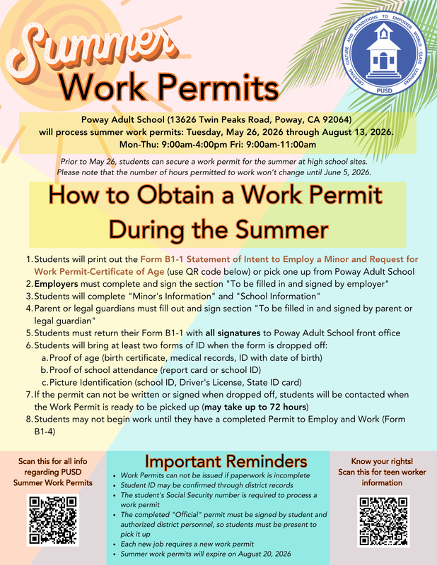 Summer Work Permit Information
