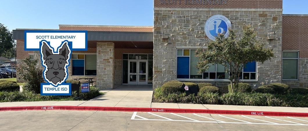 This is the front of Scott Elementary.