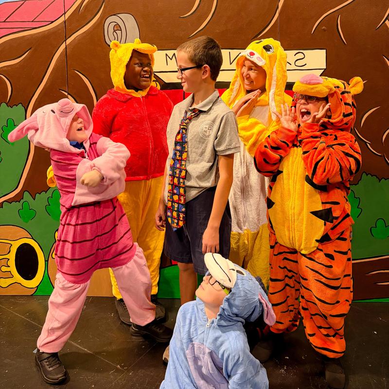 Main cast in costume