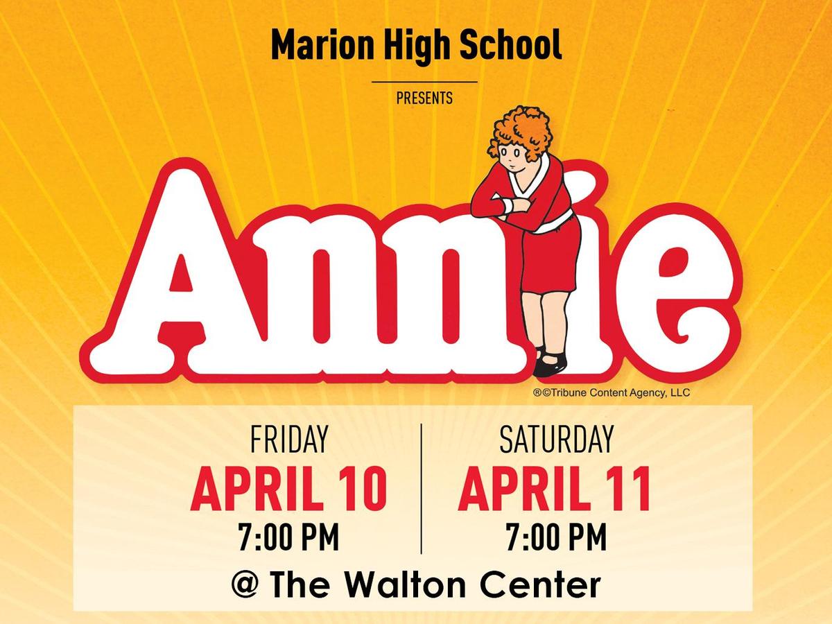 promo graphic - MHS presents - Annie