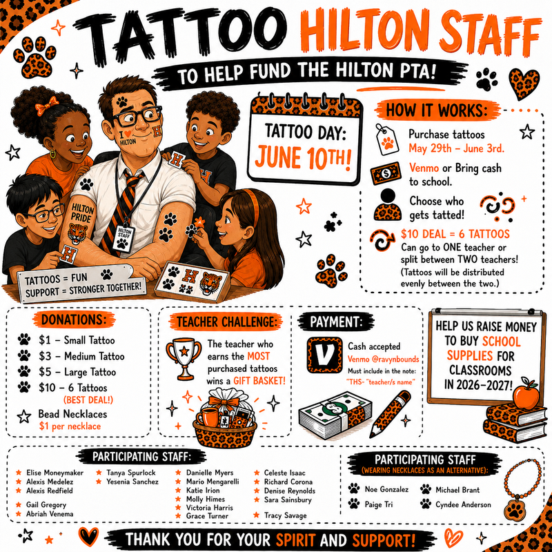 PTA Tattoo Fundraiser Featured Photo