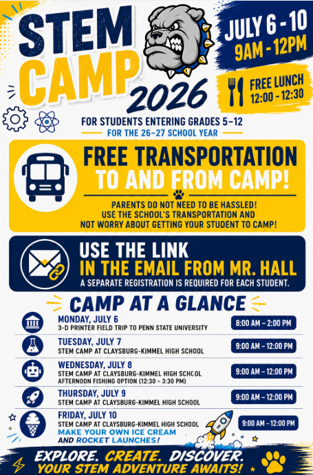flyer for 2026 stem camp