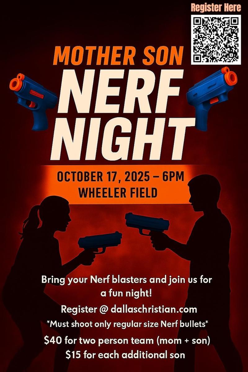 Mom Son Nerf Night - Friday, Oct. 17