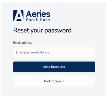 password reset prompt