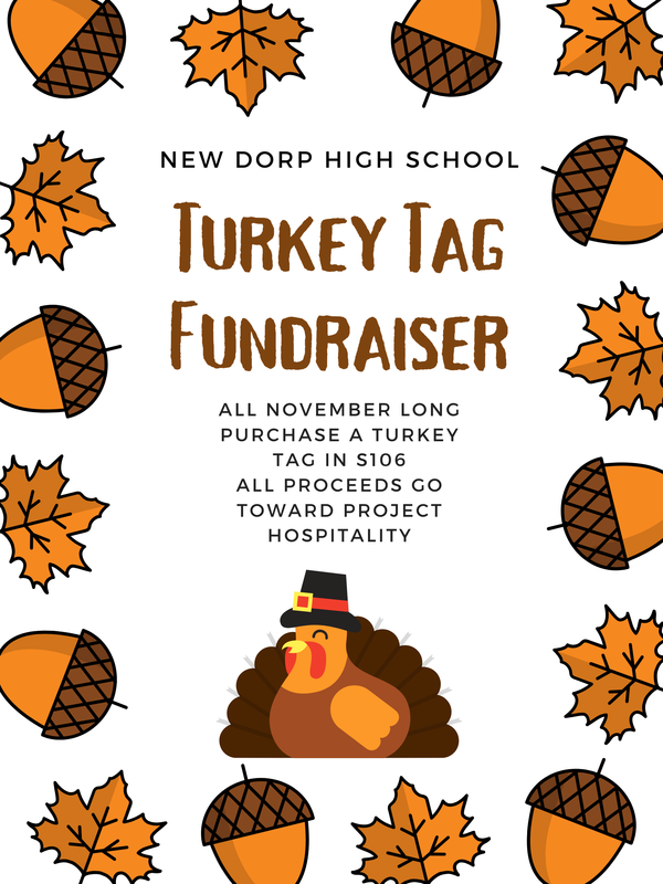 turkey tag fundraiser flyer