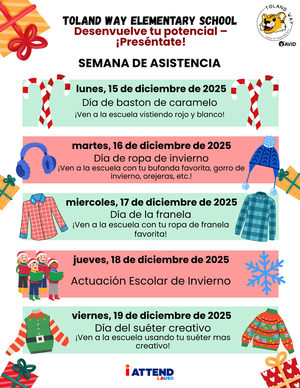 Unwrap Your Potential - Be Present! ATTENDANCE SPIRIT WEEK