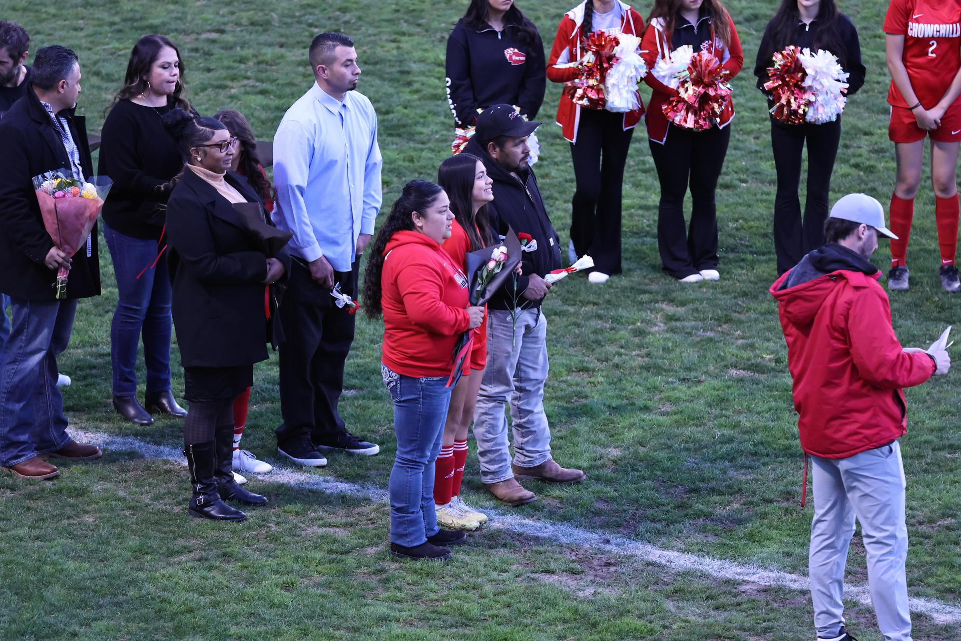 people enjoying senior night
