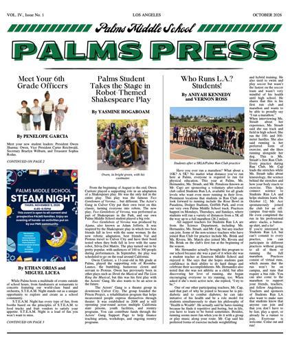 Palms Press October 2026