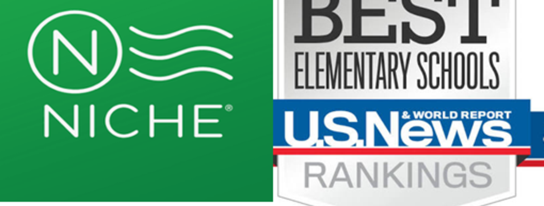Logo for Niche alongside rankings for Best Elementary Schools.