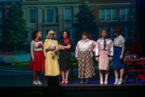 Temple HS Theatre Students perform a scene from Grease