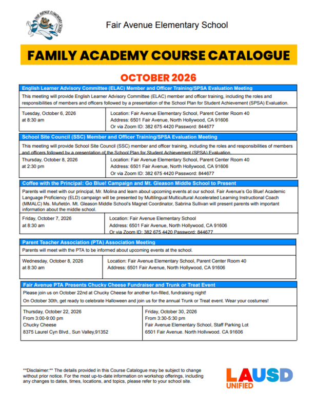 Oct Course Catalogue