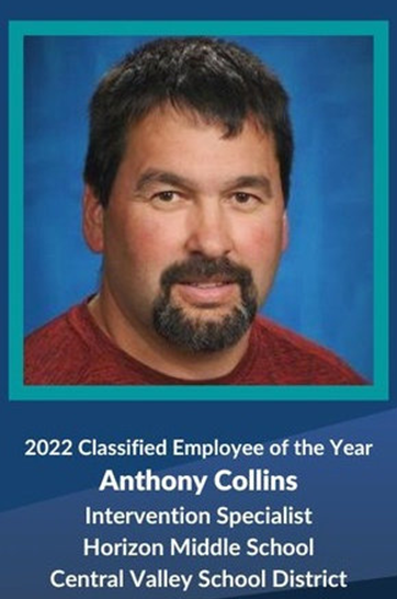 Tony Collins is the Regional NEWESD Classified Employee of the Year Image