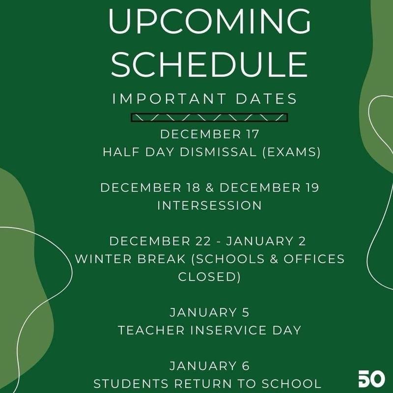 Upcoming Schedule Featured Photo