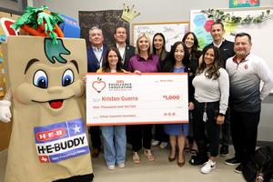 PHS Counselor Kristen Guerra with PHS Administrators