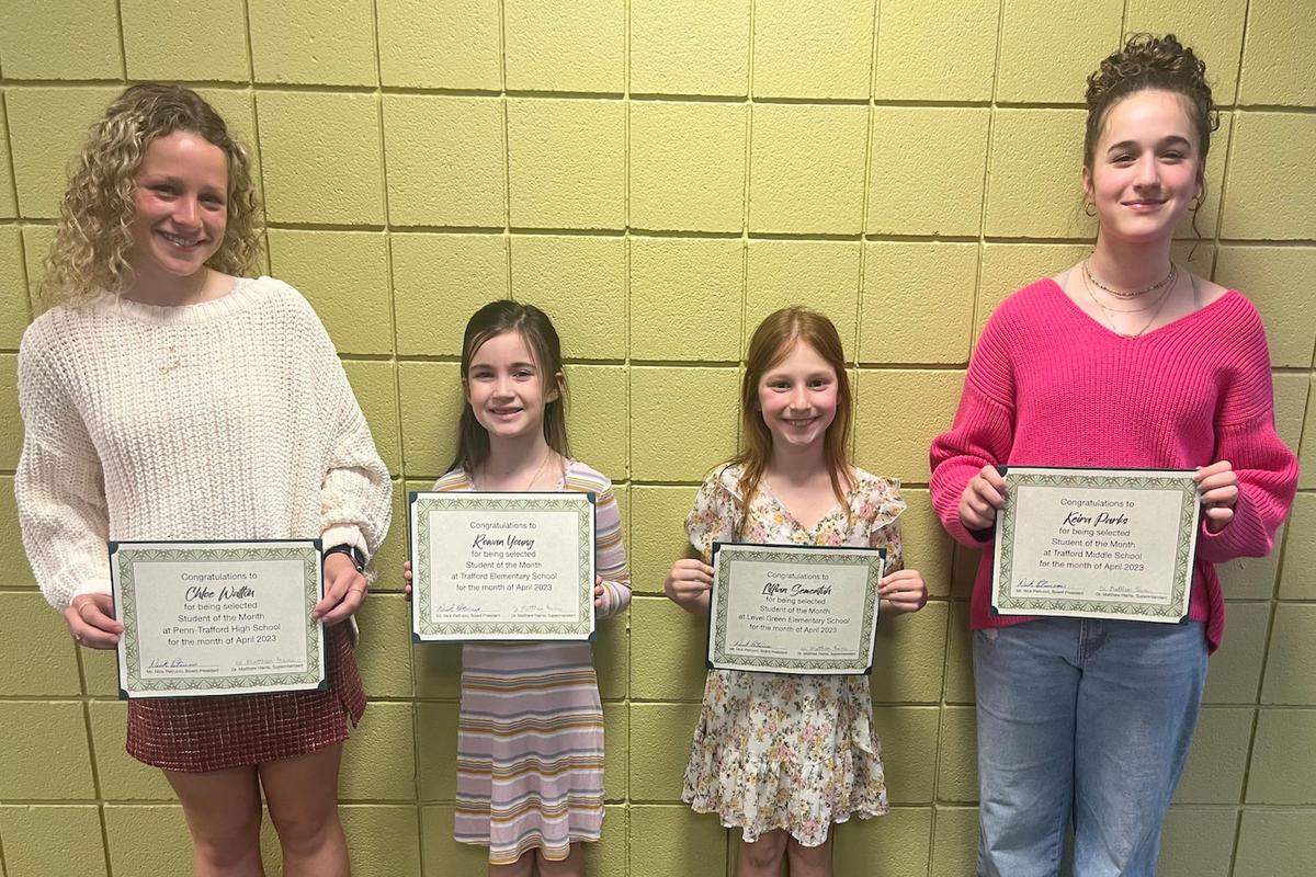 PennTrafford Names April “Students of the Month” Level Green