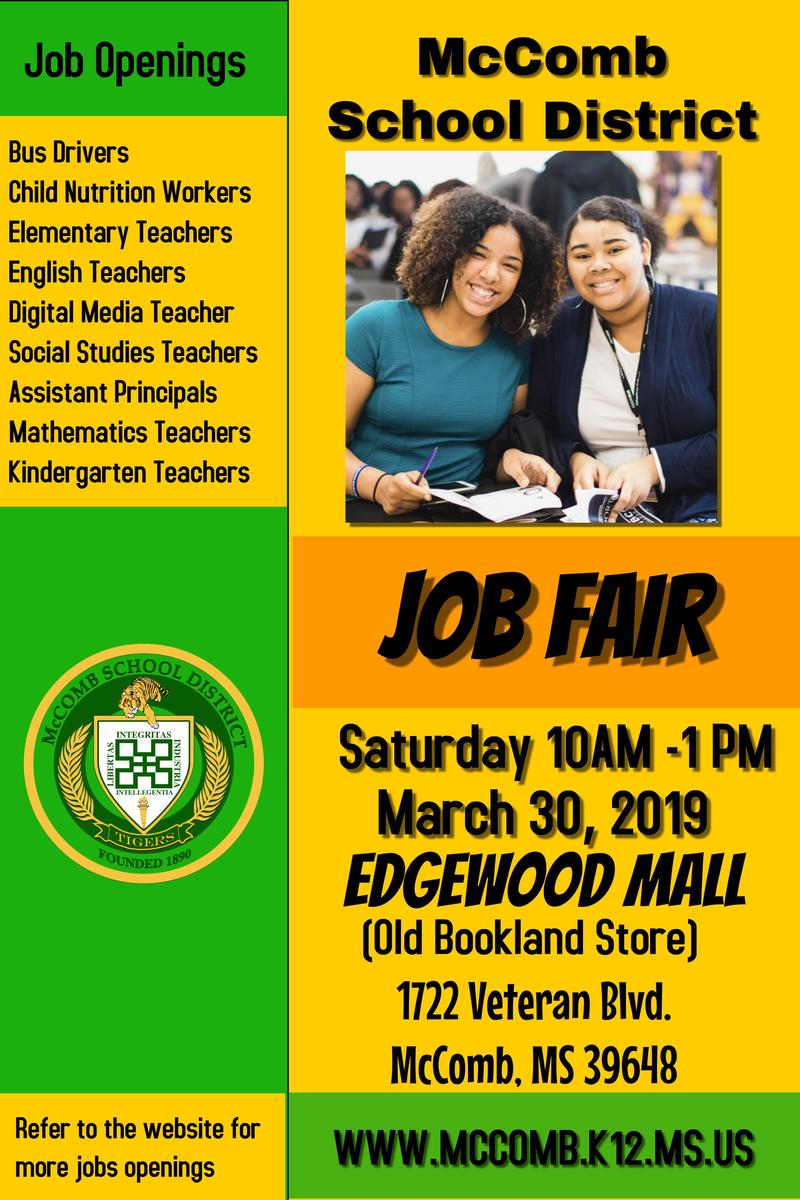 McComb School District Job Fair News 2019