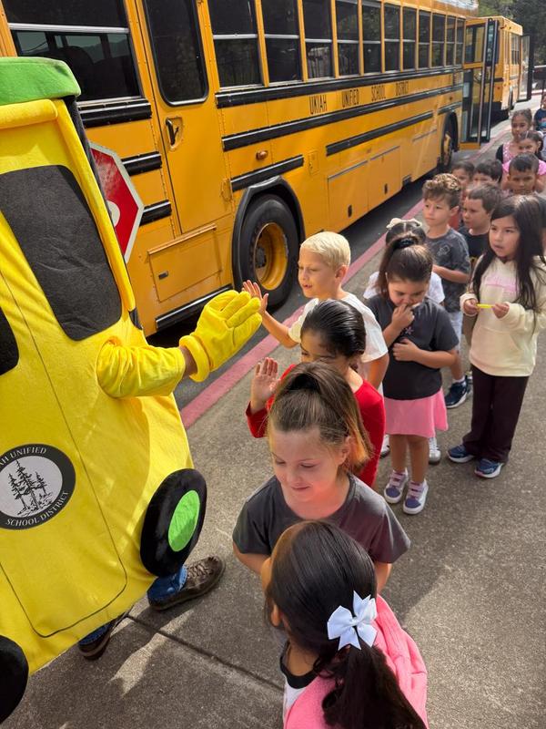 Kids get trained on riding the bus