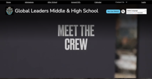 Text saying 'MEET THE CREW' on a dark background.