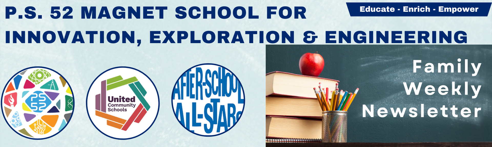 logos for ps 52, UCS, ASAS