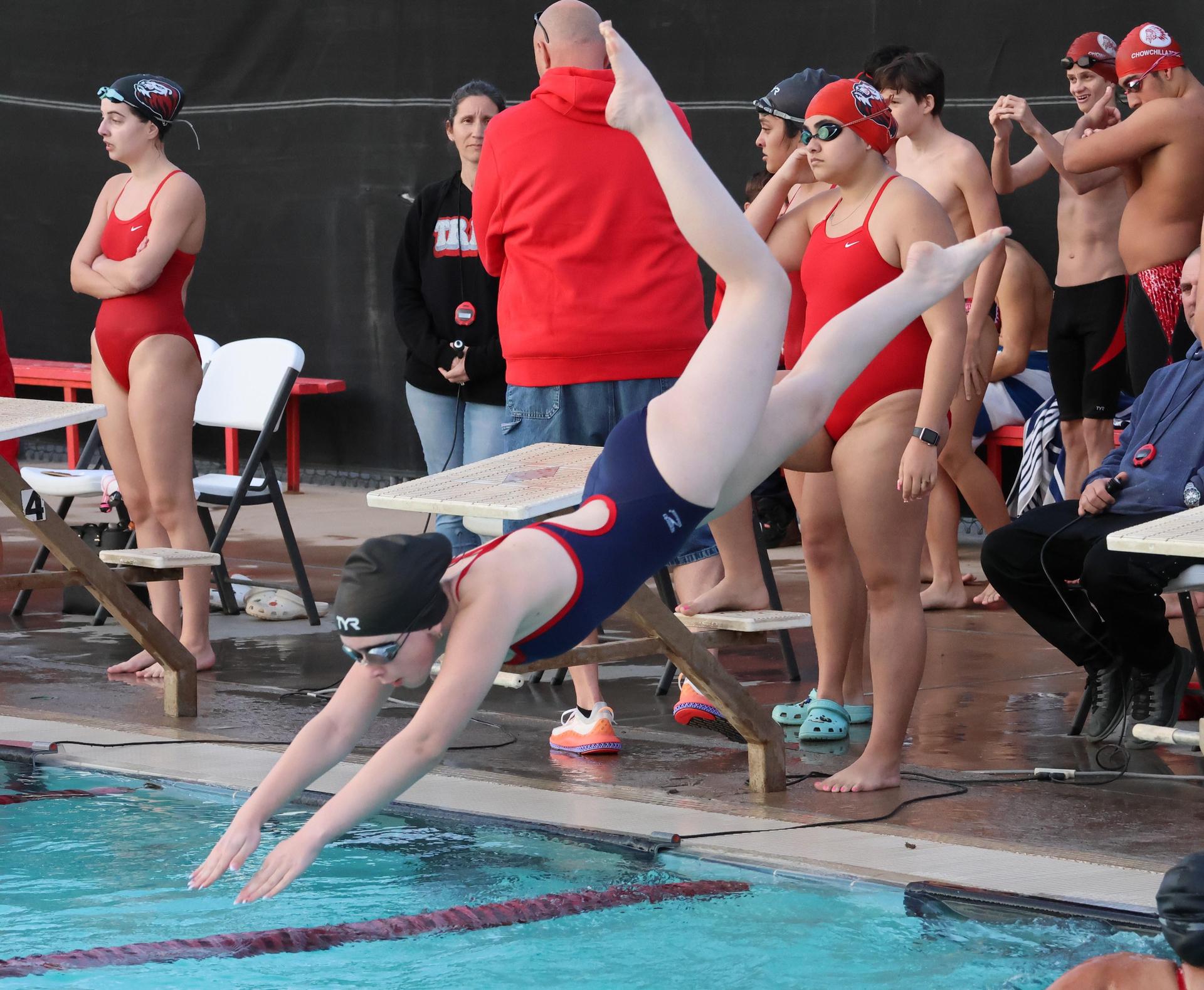 Trinity Bawdon swimming