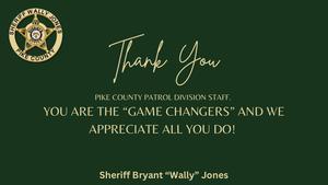Pike County Sheriff’s Office Thank You News