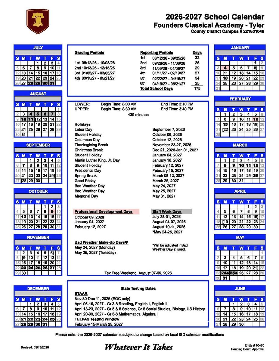 School Calendar