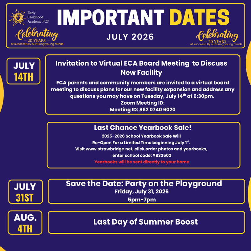 Weekly Guide to Key Dates & Events Featured Photo