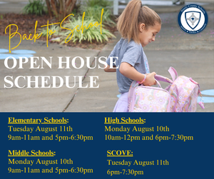 Open House Schedule 2026-27