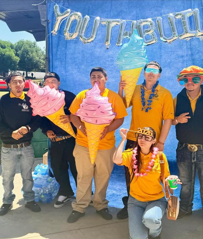 RSBA students pose in the photo booth