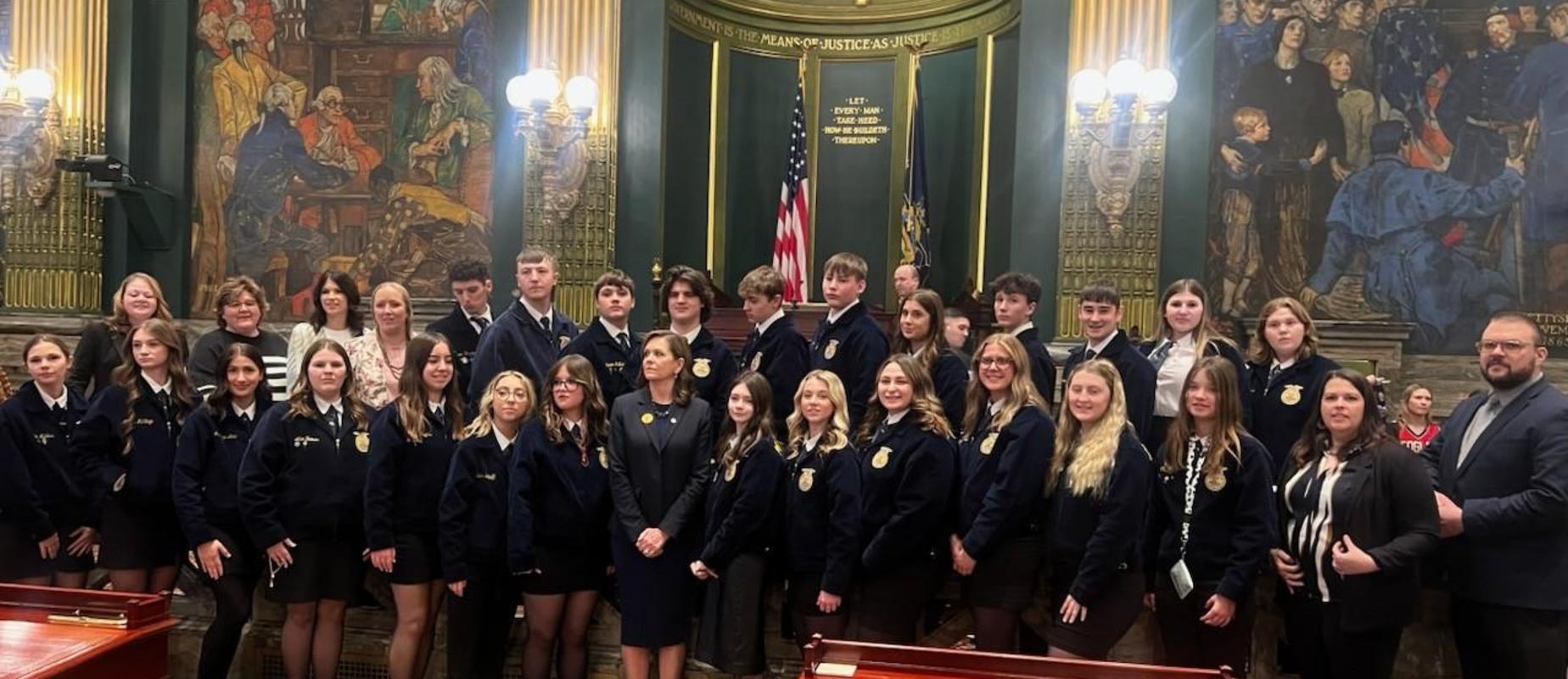 FFA students at Harrisburg