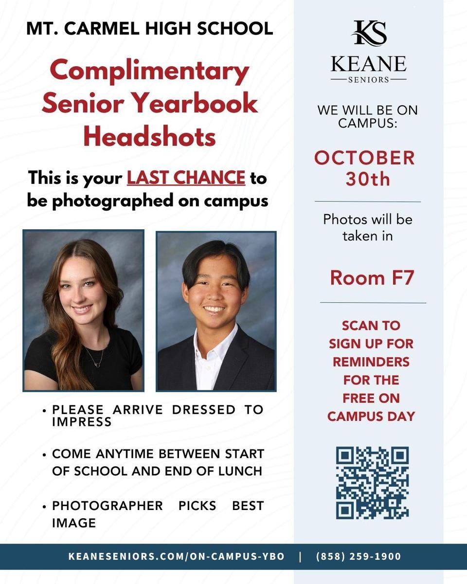 Senior Free Session Flyer