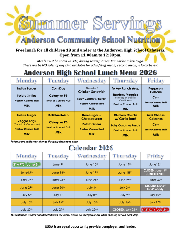 Summer Servings program
