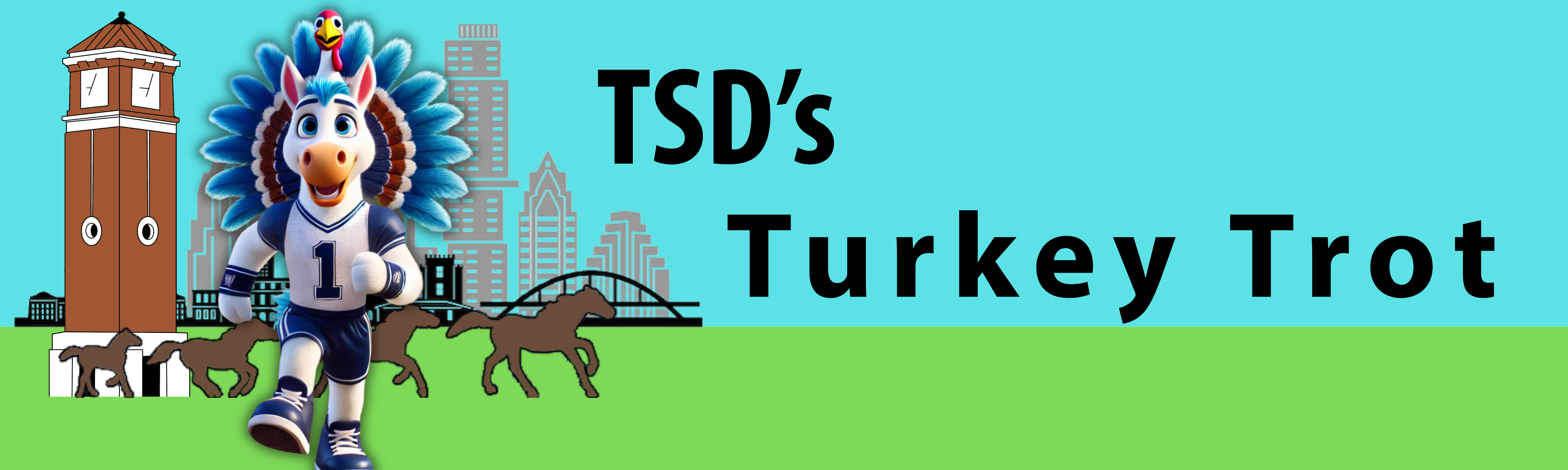 Banner with text TSD's Turkey Trot