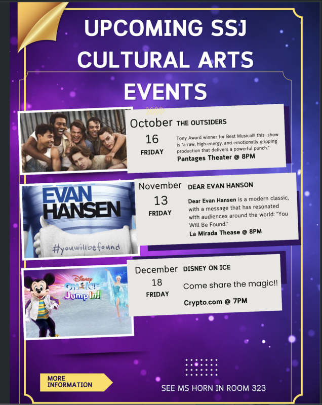 Upcoming SSJ Cultural Arts Events / Próximos eventos culturales y artísticos de SSJ Thumbnail Image