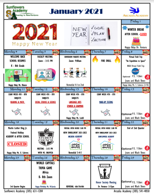 January 2021 Calendar Featured Photo