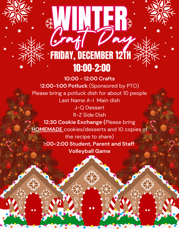 Winter Craft day flyer